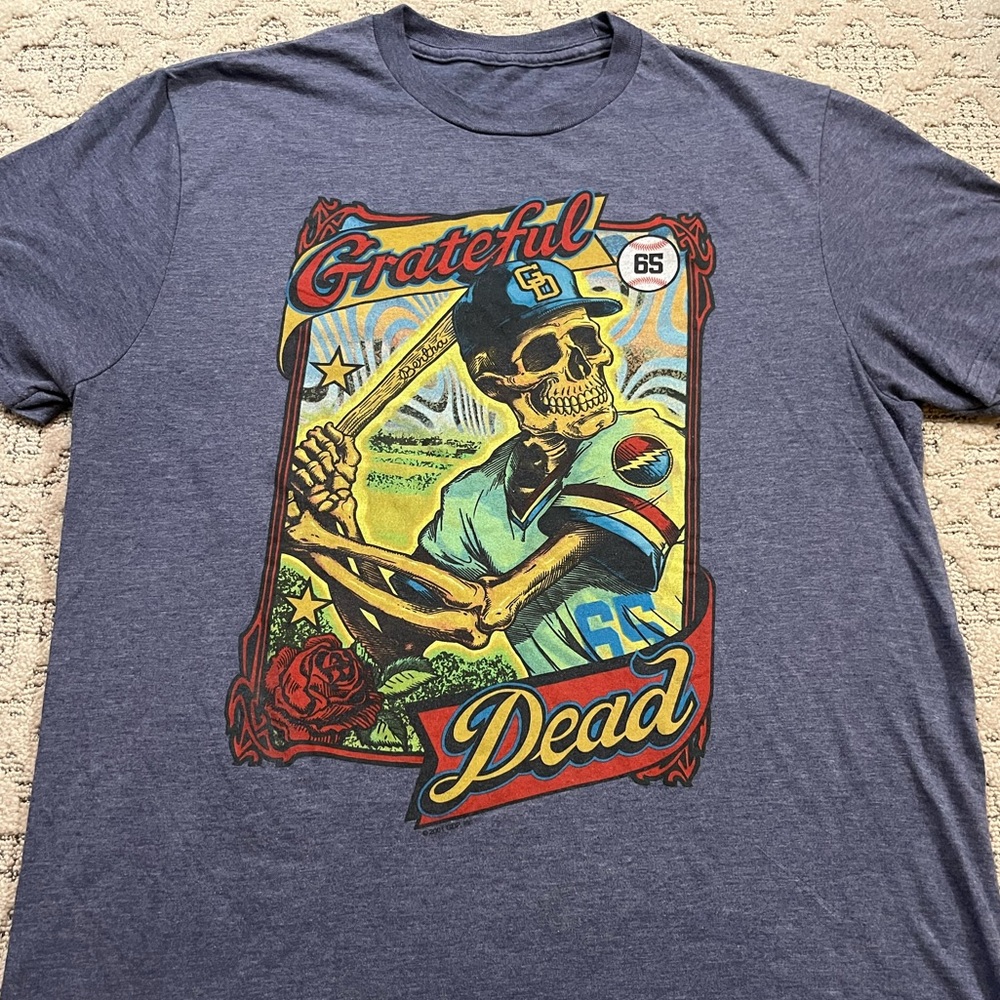 🐢 '18 Grateful Dead Band Bertha Baseball GD Hat American Soft 2001 Graphic Tee - Picture 14 of 14